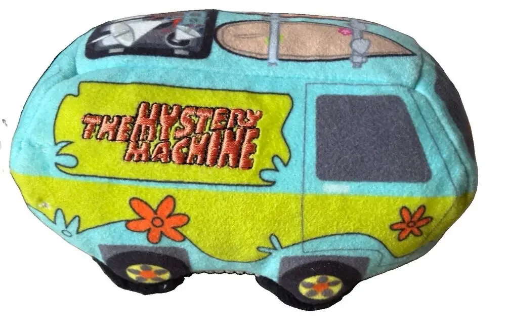 Bark Scooby-Doo Mystery Machine All Size Squeaky and Crinkly Plush Dog Toy